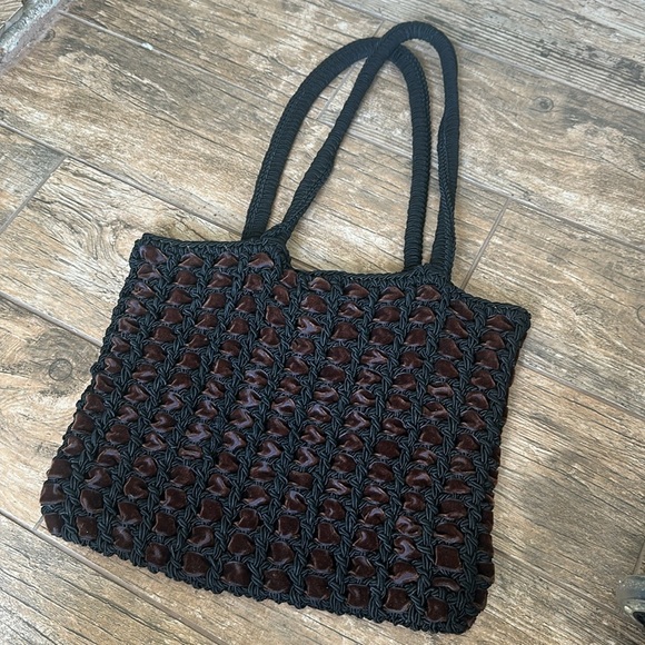 CARRIE FORBES woven velvet tote BAG - Picture 4 of 6